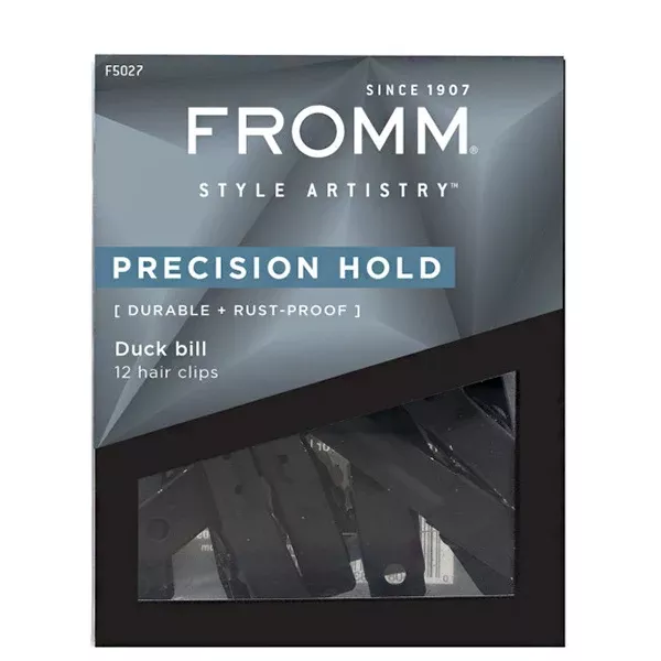 Fromm #F5027 Precision Hold Duck Bill 12 Hair Clips