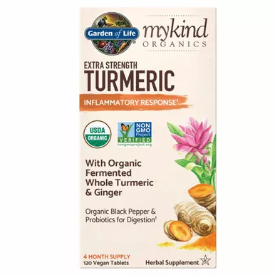 Garden of Life mykind Organics Extra Strength Turmeric Inflammatory Response