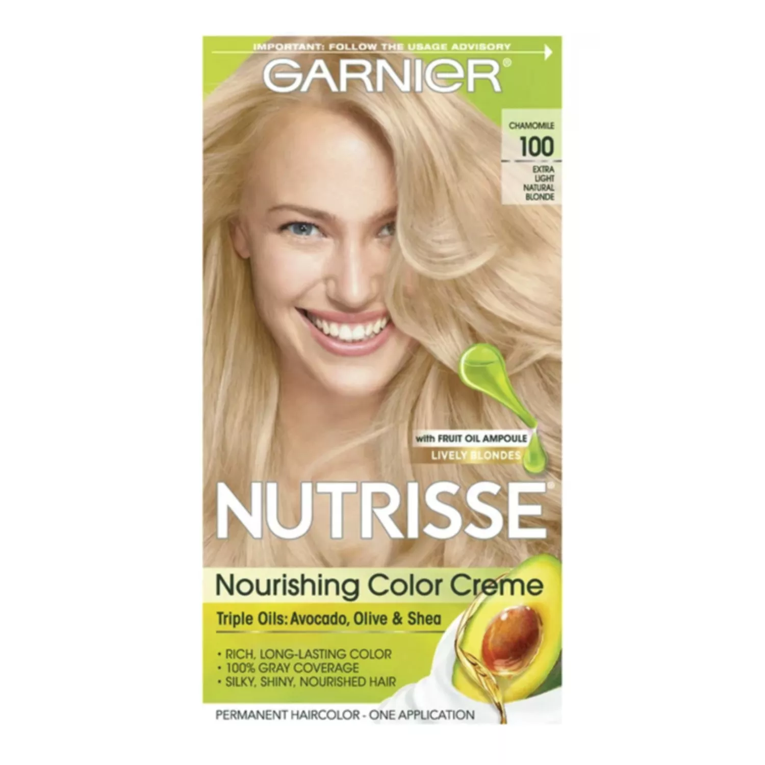 Garnier Nutrisse Permanent Nourishing Hair Color Cream Blondes