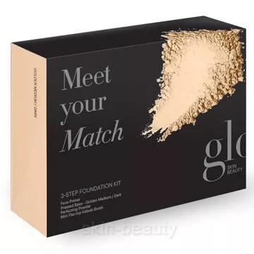 Glo Skin Beauty Meet Your Match Foundation Kit - Golden Medium/Dark - 5 pcs