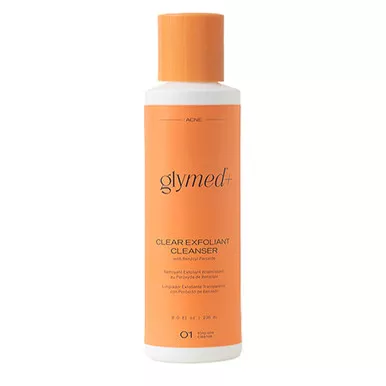GlyMed Plus Clear Exfoliant Cleanser with Benzoyl Peroxide - 8 oz