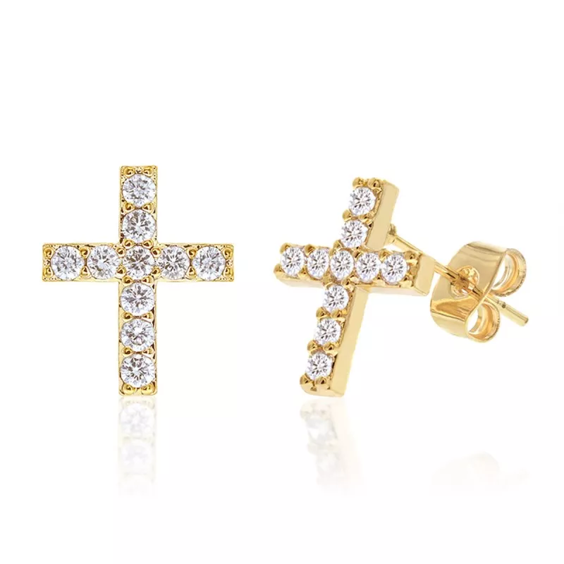 GNS CUBIC ZIRCONIA MICRO PAVE EARRING - CG057