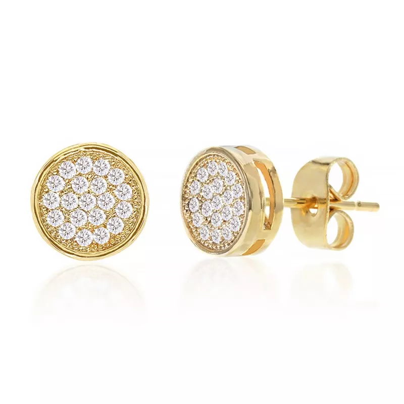 GNS CUBIC ZIRCONIA MICRO PAVE EARRING - CG081