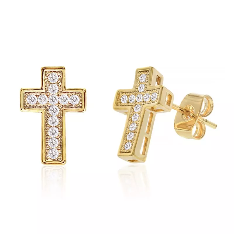 GNS CUBIC ZIRCONIA MICRO PAVE EARRING - CG107