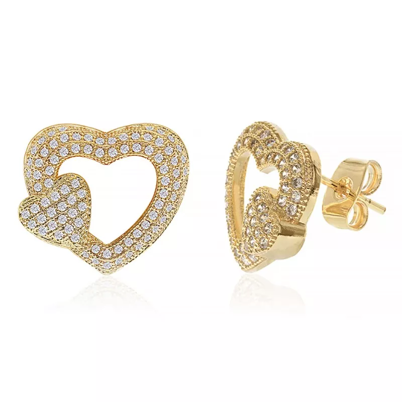 GNS CUBIC ZIRCONIA MICRO PAVE EARRING - CG152
