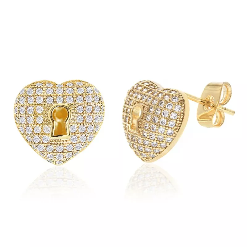 GNS CUBIC ZIRCONIA MICRO PAVE EARRING - CG154