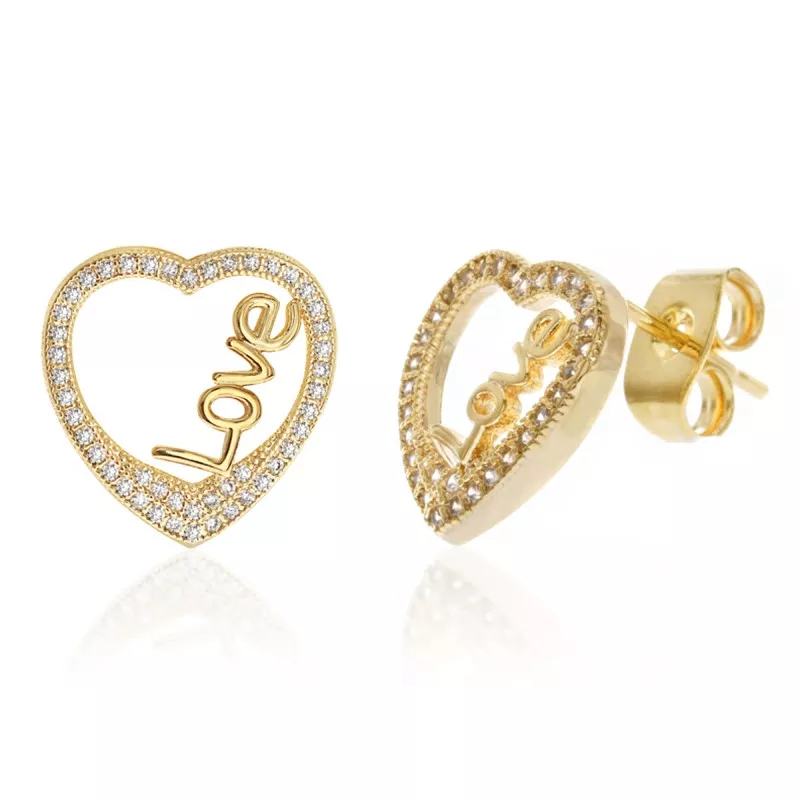 GNS CUBIC ZIRCONIA MICRO PAVE EARRING - CG158