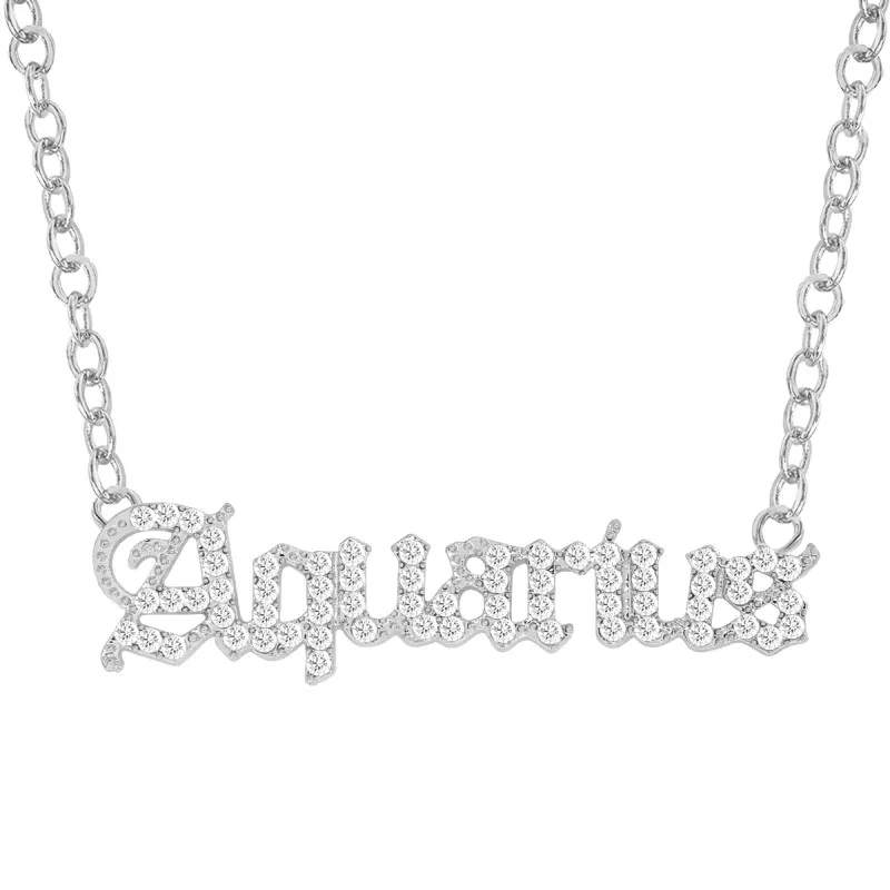 GNS ZODIAC NECKLACE - AQUARIUS (1 /21-2 /18)