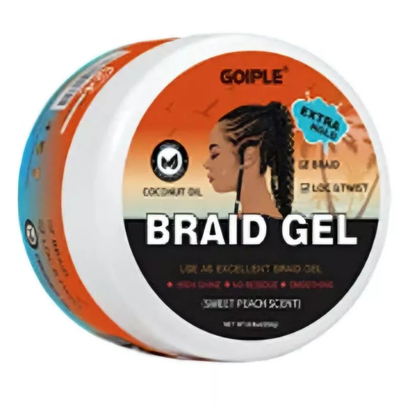GOIPLE EXTRA HOLD HIGH SHINE BRAID GEL FOR TWIST, LOC, BRAIDS - SWEET PEACH