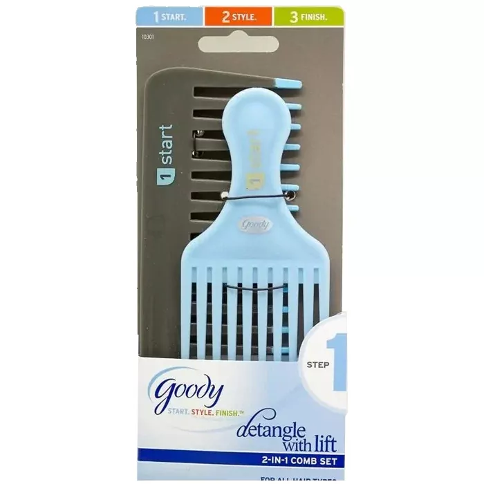 Goody Detangling Rake / Lift Comb Combo – 10301