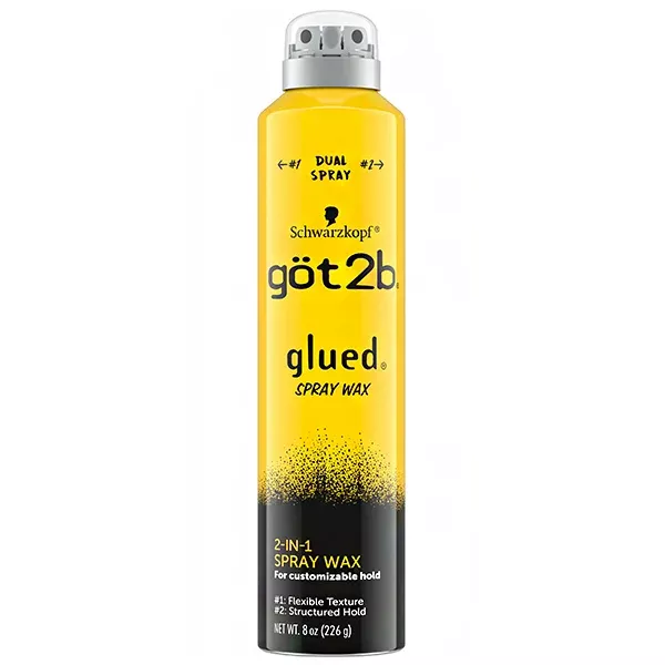 Got2b Glued Dual Spray Nozzle 2-In-1 Spray Wax 8oz