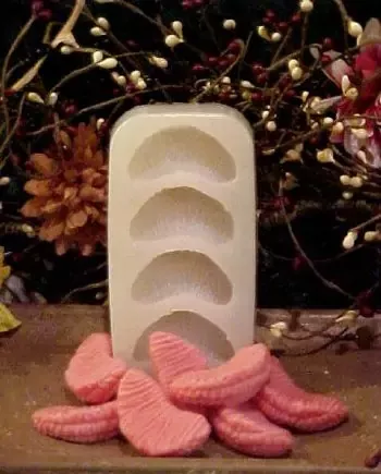 Grapefruit Slice Embeds 4 Cavity Silicone Mold 5271