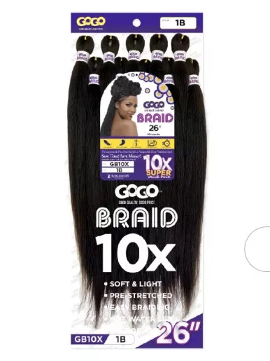HARLEM 125 10X GOGO CROCHET BRAID 26 " - GB10X