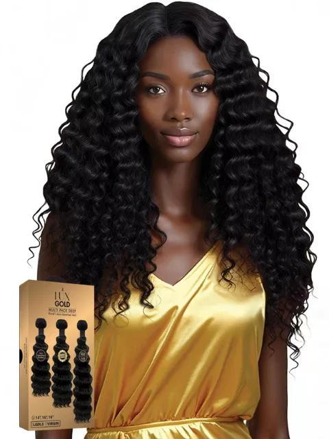 Harlem 125 Premium Human Hair Remy Bundle- LUX GOLD- MULTI PACK DEEP” (LGD)