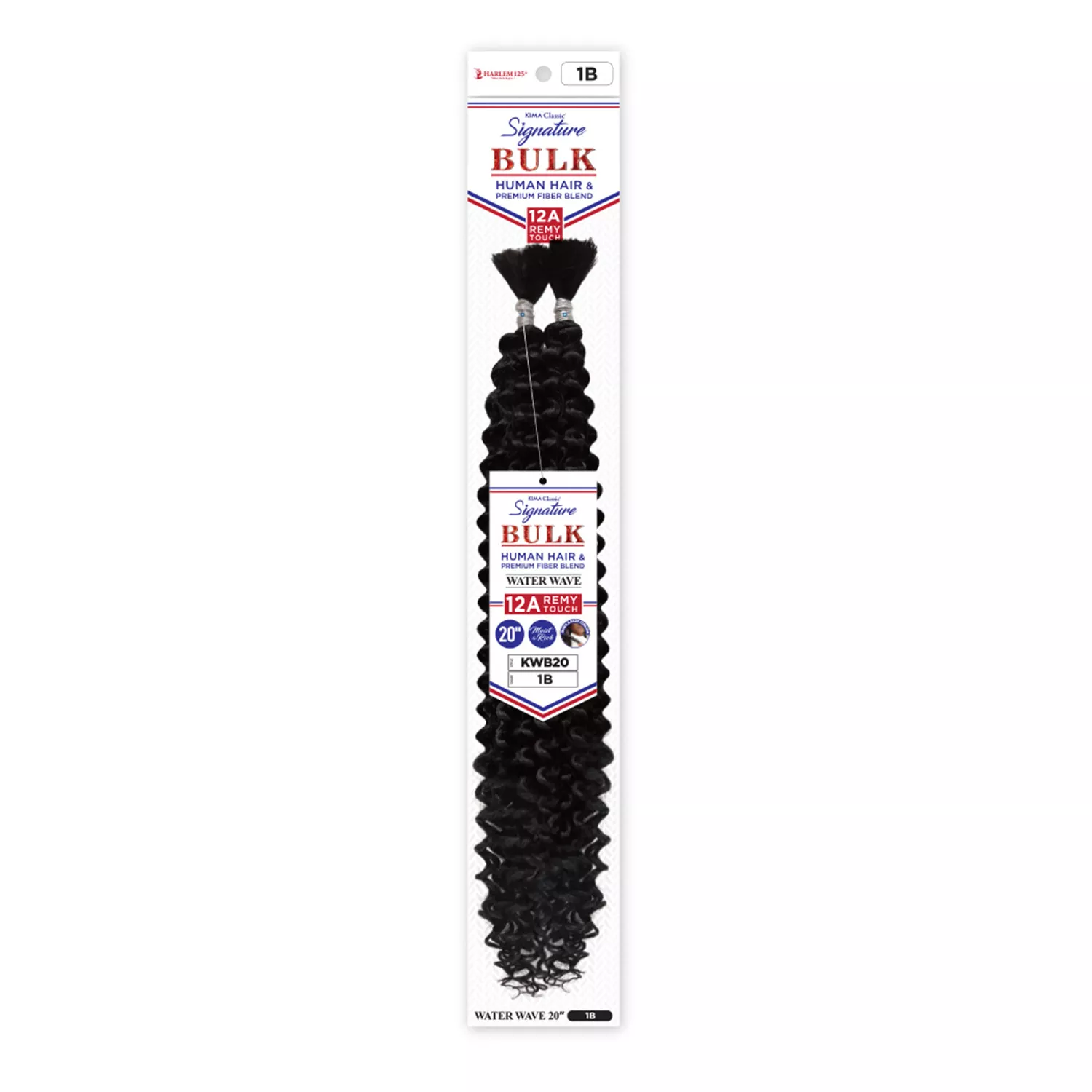 Harlem125 Human Hair Blend Braids Kima Signature Bulk Water Wave 20"