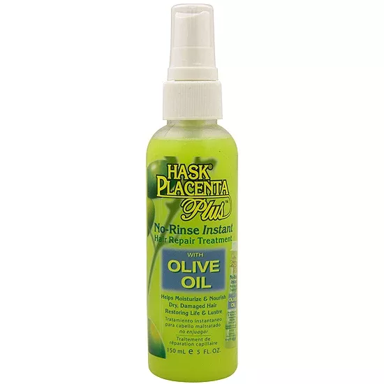 Hask Placenta Plus Leave-In Instant With Olive Oil Treatment 5oz