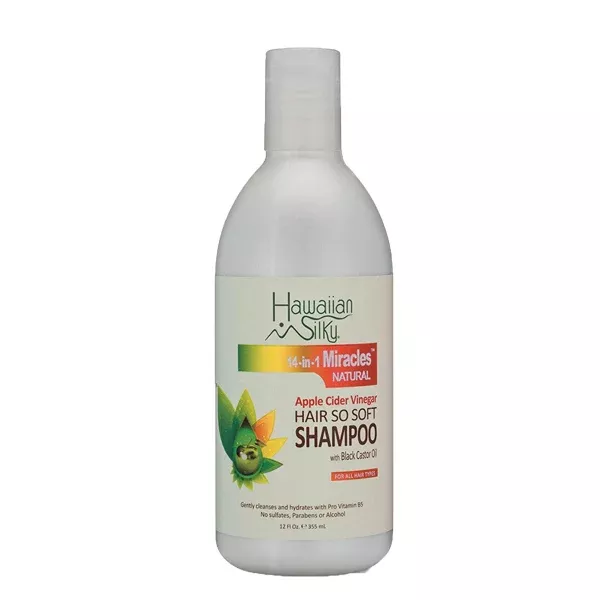 Hawaiian Silky Apple Cider Vinegar Hair So Soft Shampoo 12oz