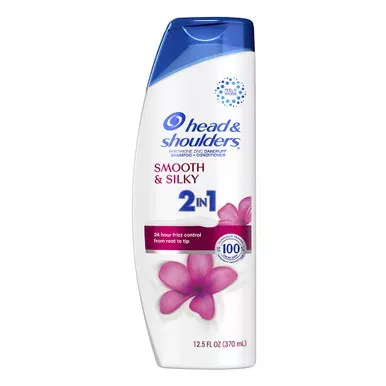 Head and Shoulders 2 in 1 Dandruff Shampoo and Conditioner, Smooth and Silky, 12.5 Oz
