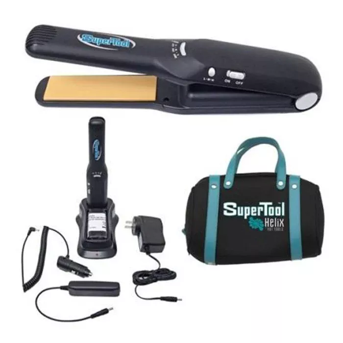 Helix SuperTool Tourmaline Ceramic Ti-IONIC Cordless Flat Iron - 1" Model 4203