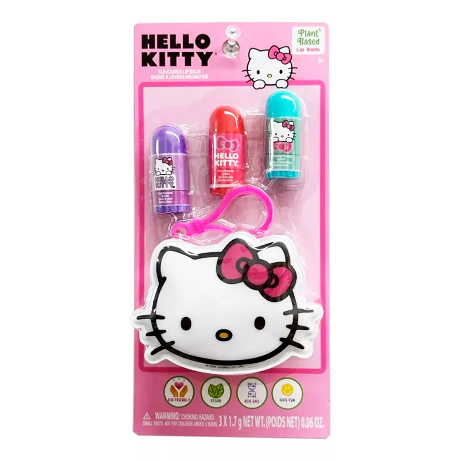 Hello Kitty Flavoured Lip Balm & Mini Pouch Set