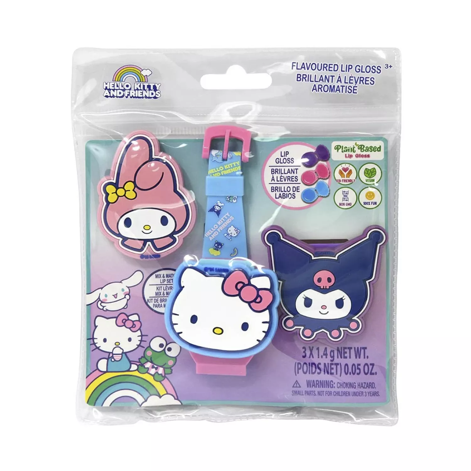 Hello Kitty & Friends Lip Gloss Watch Set