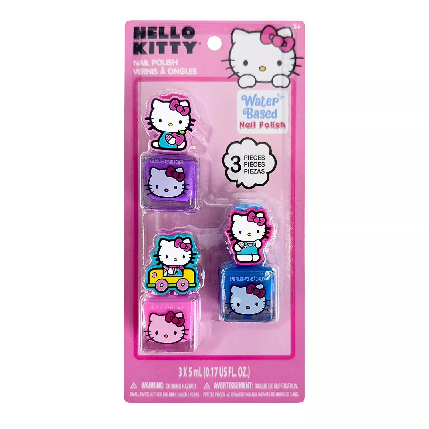 Hello Kitty Nail Polish 3pcs Kit