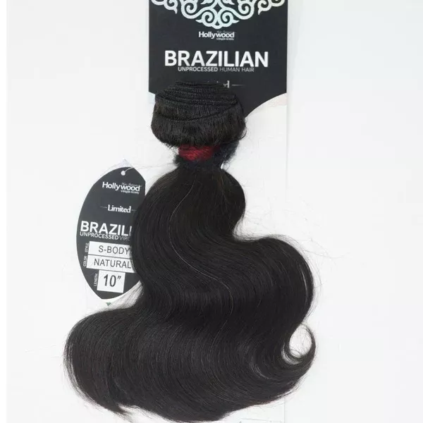 Hollywood Brazilian Unprocessed Human Hair Weave - S BODY (10-20 Inch)