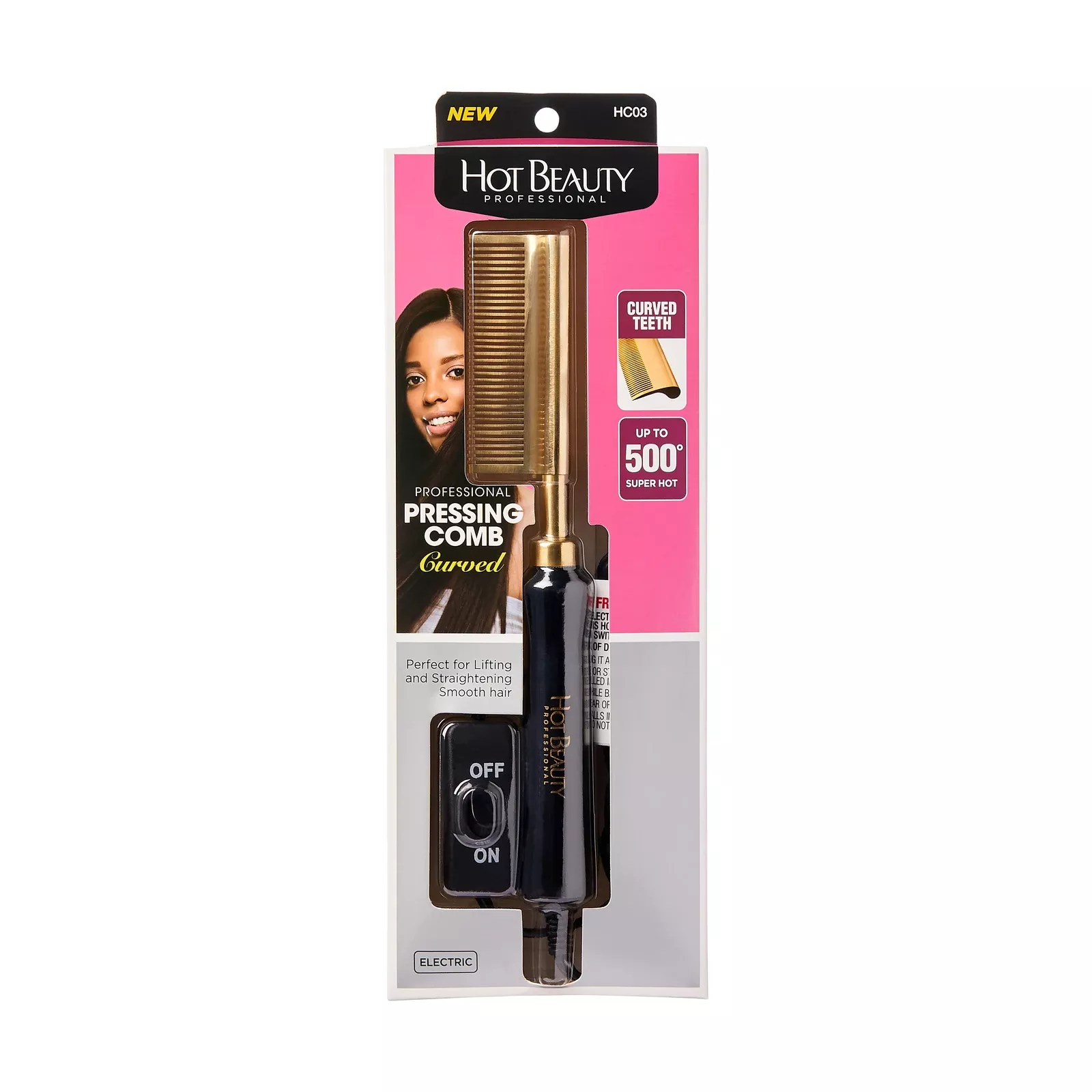 HOT BEAUTY DOUBLE-SIDE HOT COMB - HC04