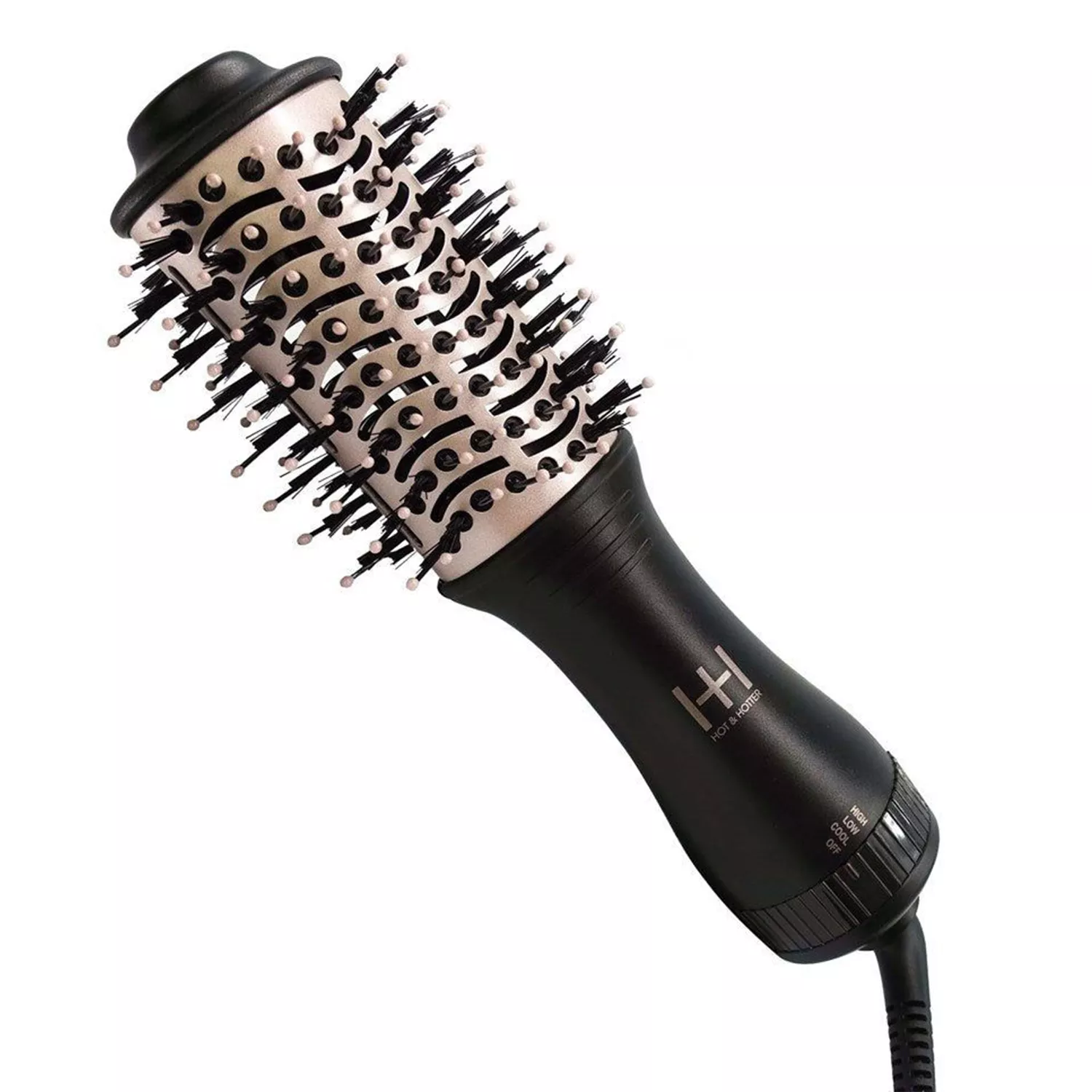 Hot & Hotter Mini One Step Hair Styler Black & Rose gold