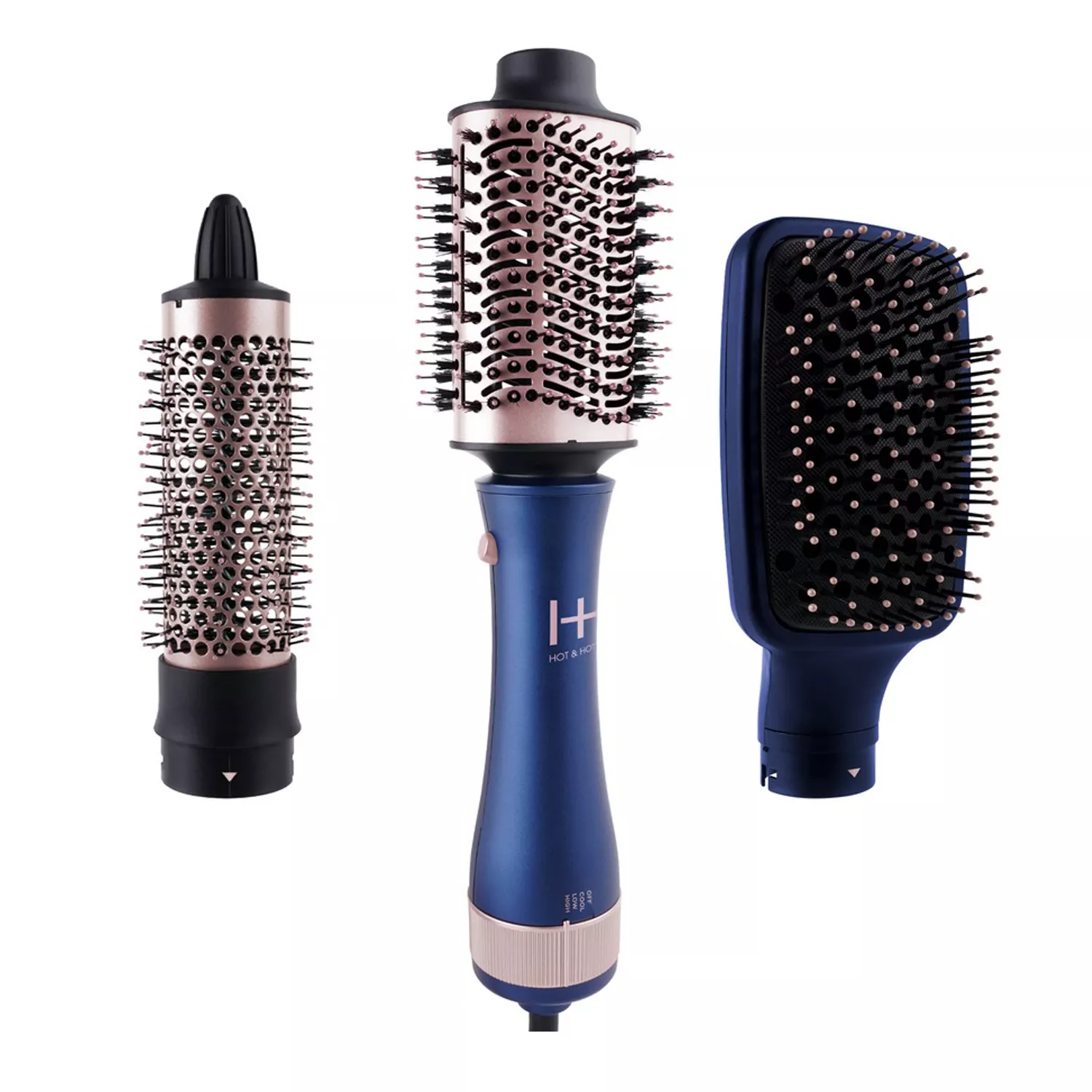 Hot & HotterAll-In-One Interchangeable Hair Dryer Brush Set