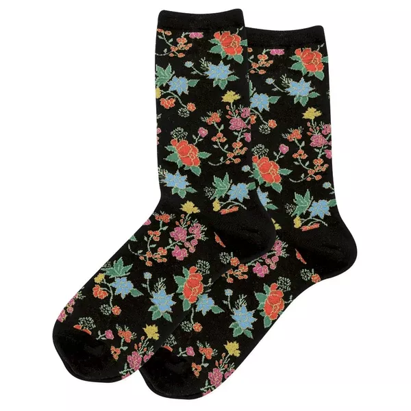 HOTSOX WOMEN’S ASIAN FLORAL CREW SOCKS
