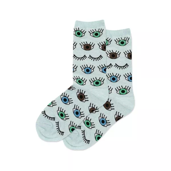 HOTSOX WOMEN’S EYES CREW SOCKS