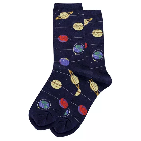 HOTSOX WOMEN’S SOLAR SYSTEM CREW SOCKS