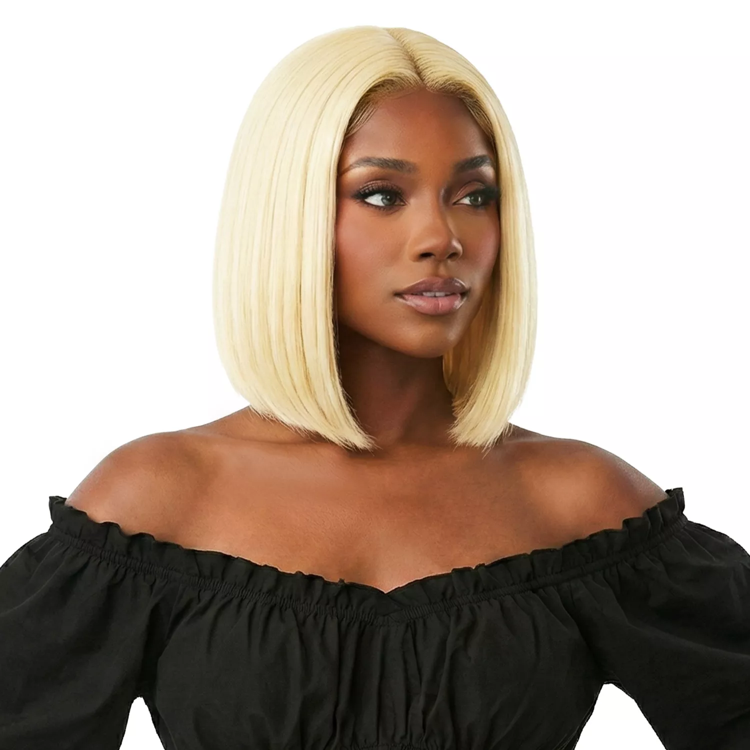 Human Hair Lace Front Wig Straight Short Bob