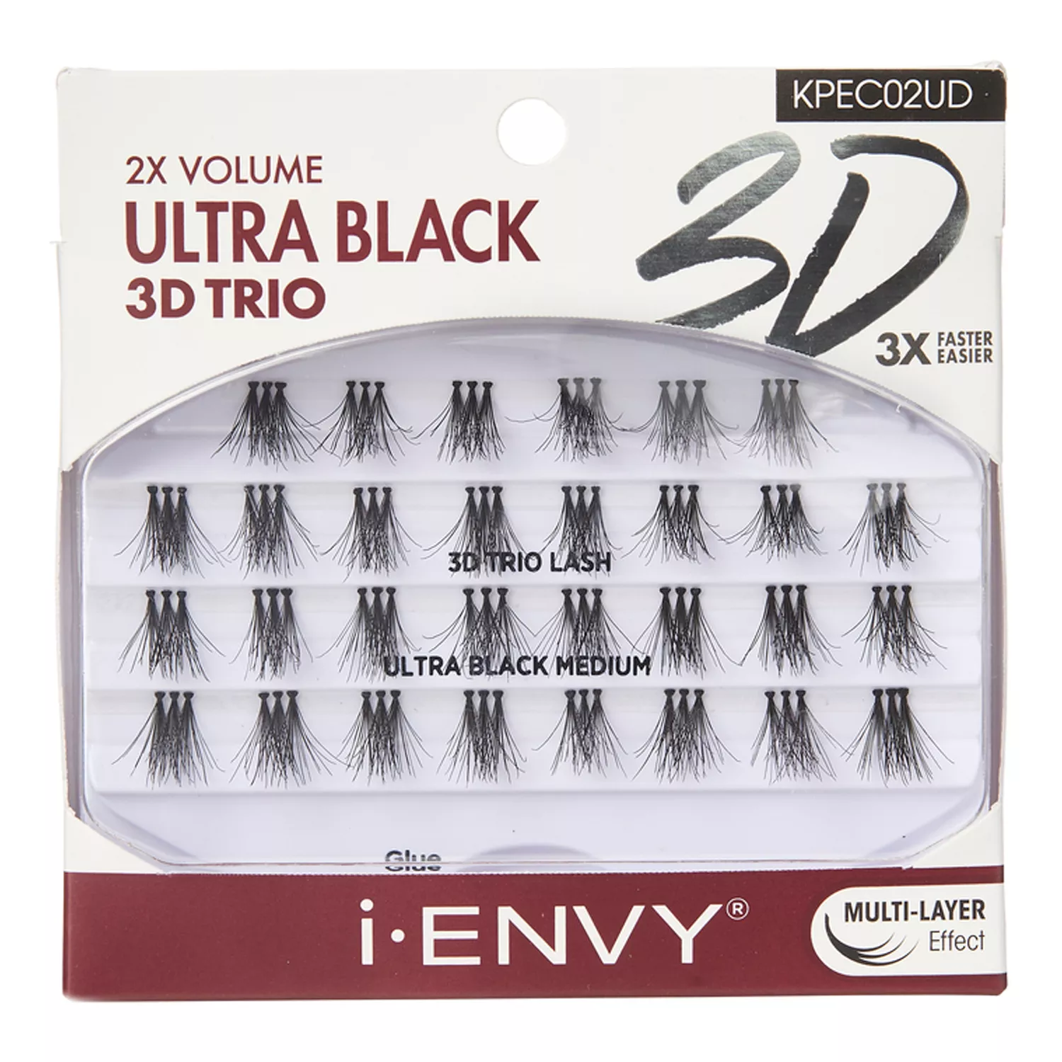 i Envy 2X Volume Ultra Black 3D Trio Individual Lash
