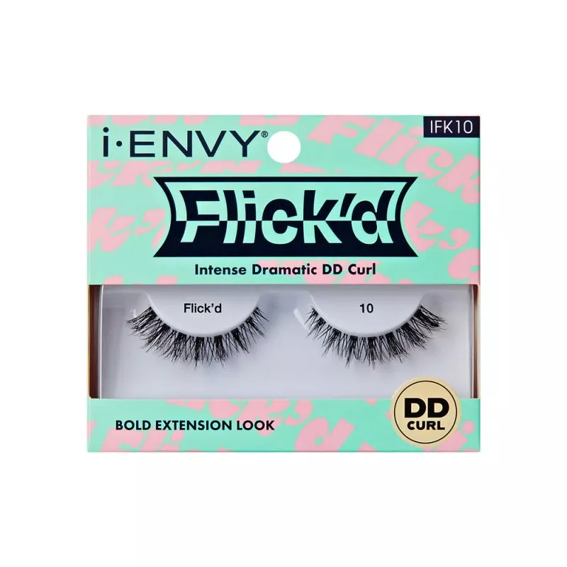 I-ENVY 3D FLICK'D STRIP LASHES - DD CURL [IFK10 - 14]