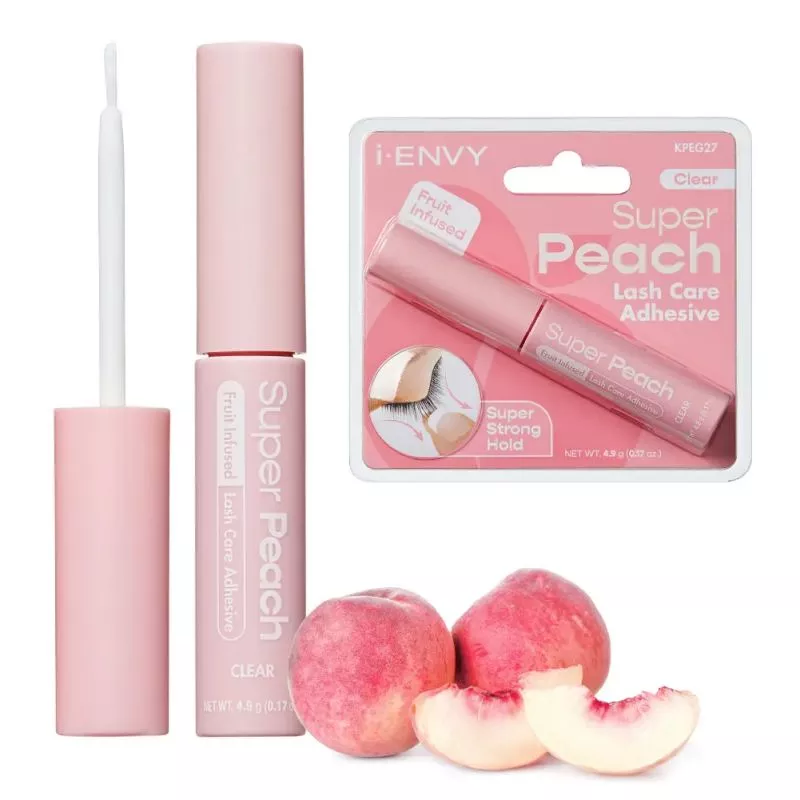 I-ENVY FRUIT INFUSED EYELASH ADHESIVE - PEACH CLEAR - KPEG27