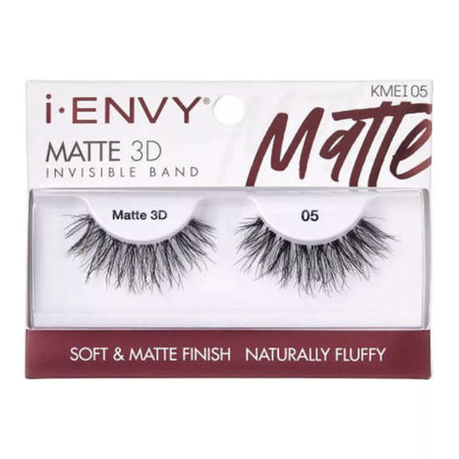 i ENVY Matte 3D Invisible Band Soft and Matte Finish Naturally Fluffy Eyelashes