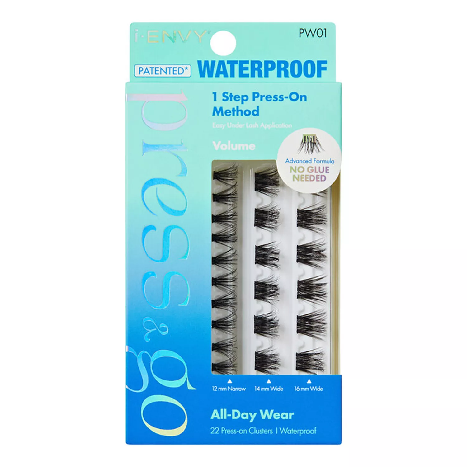 I Envy Press N Go Press-On Clusters All Day Wear Waterproof Eyelash