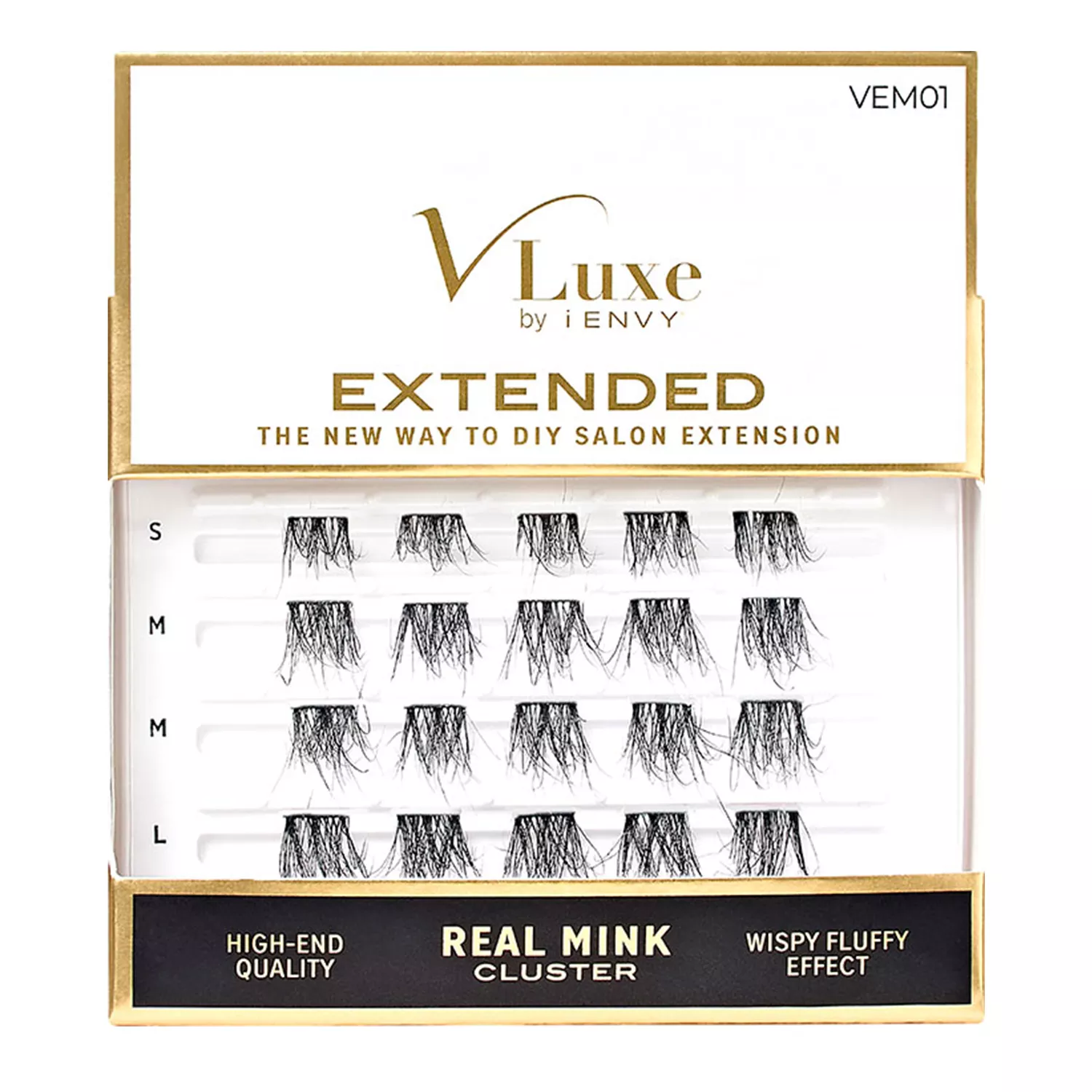 i Envy V-Luxe Extended Real Mink Cluster
