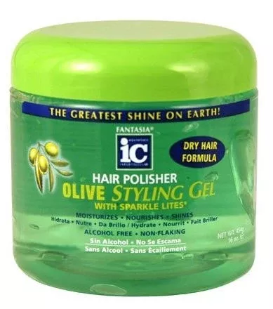 IC Fantasia Hair Polisher Olive Styling Gel 16 oz