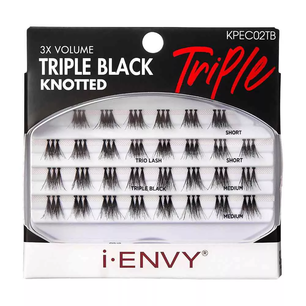 IENVY BY KISS TRIPLE BLACK TRIO LASHES - 3D TRIOS