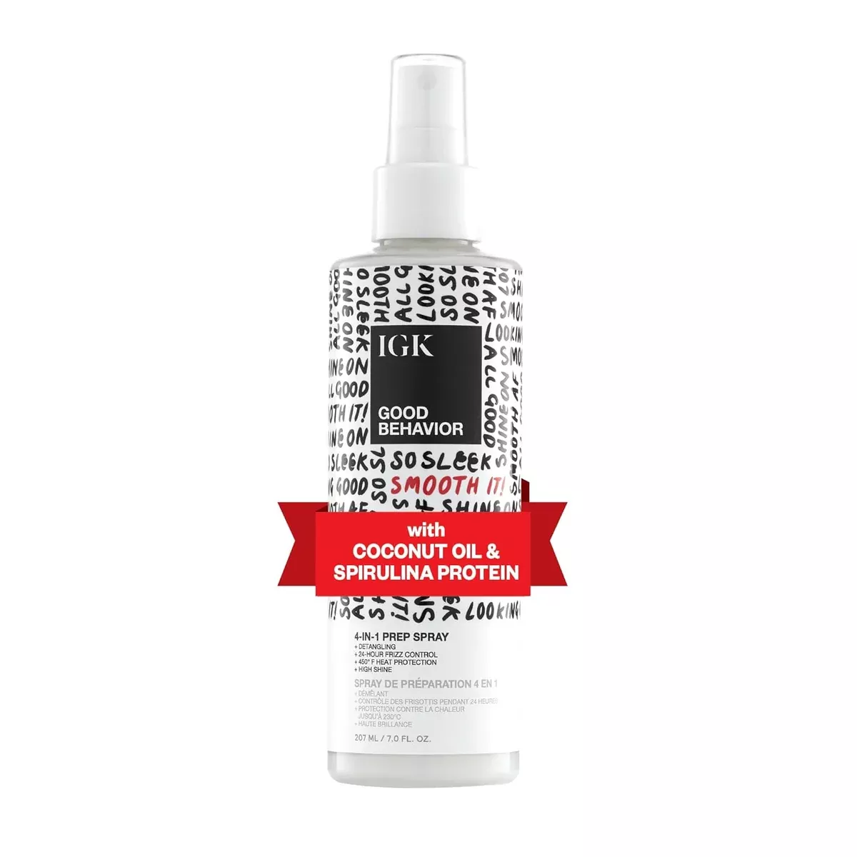 IGK GOOD BEHAVIOR 4-in-1 Prep Detangling Blow Dry Spray
