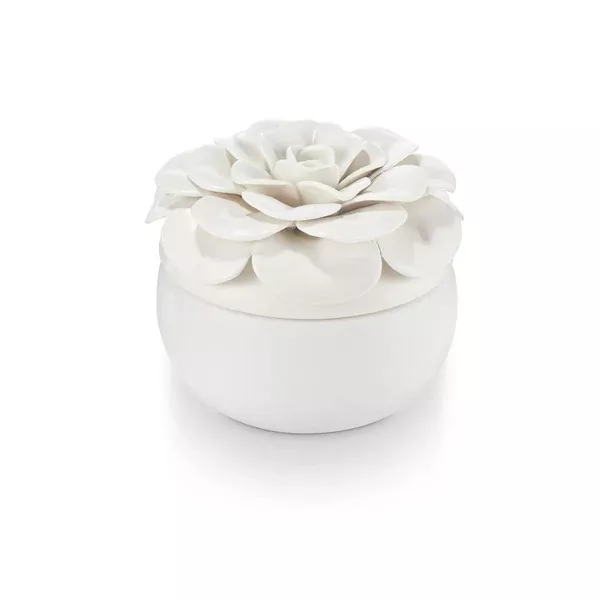 ILLUME Gardenia Ceramic Flower Candle