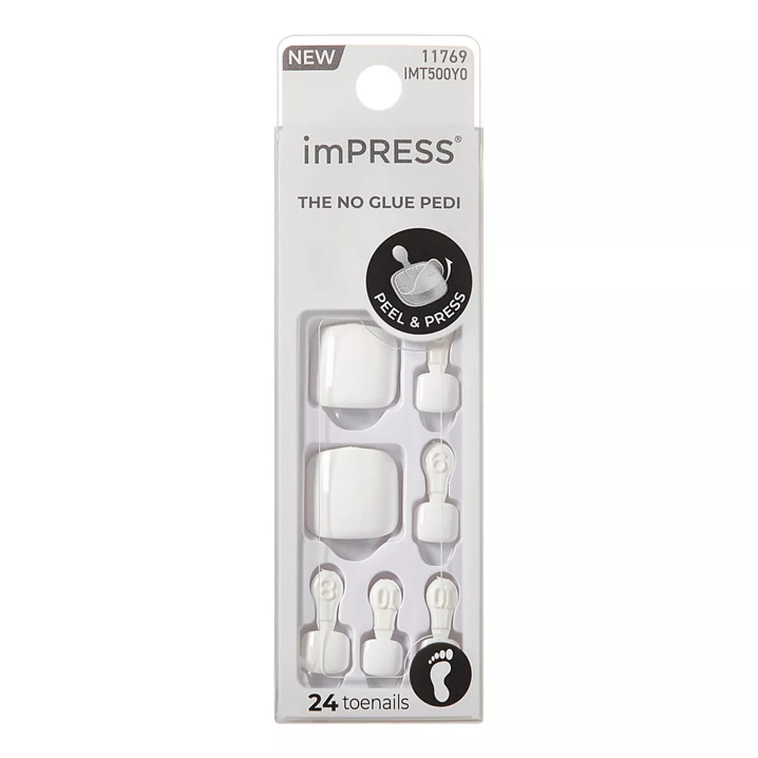 imPRESS Color Press-On The No Glue Mani 24 Toenails