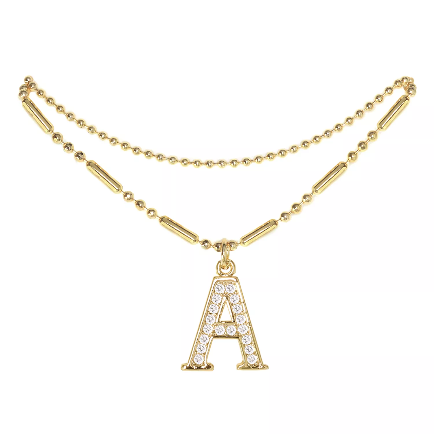 Initial Anklet Gold
