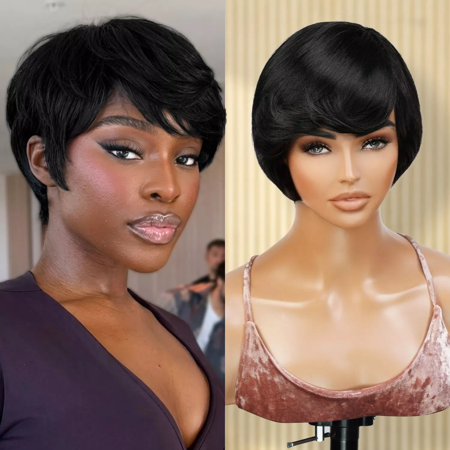 Instant Fab 100% Human Hair Wig Crystal