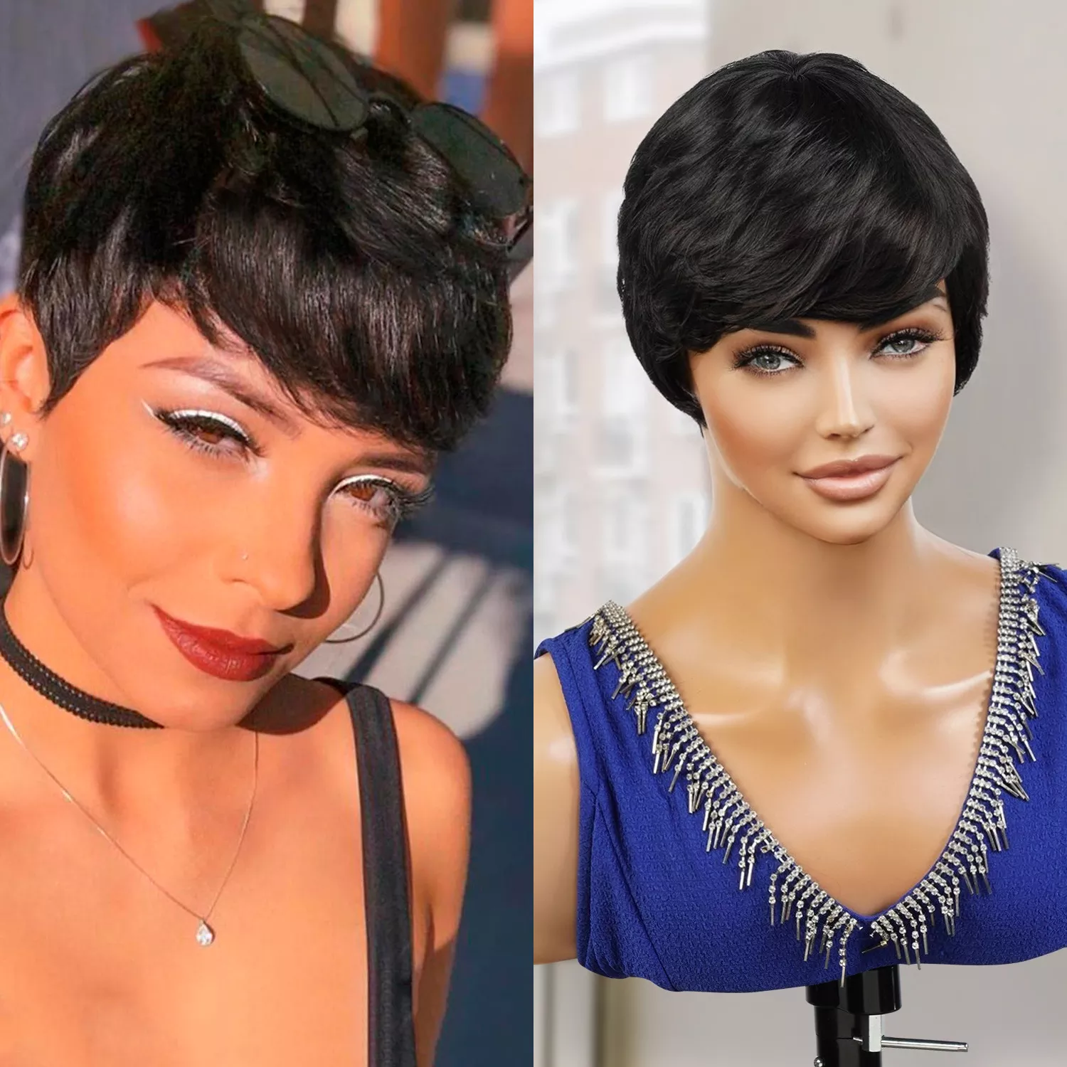 Instant Fab 100% Human Hair Wig Jet