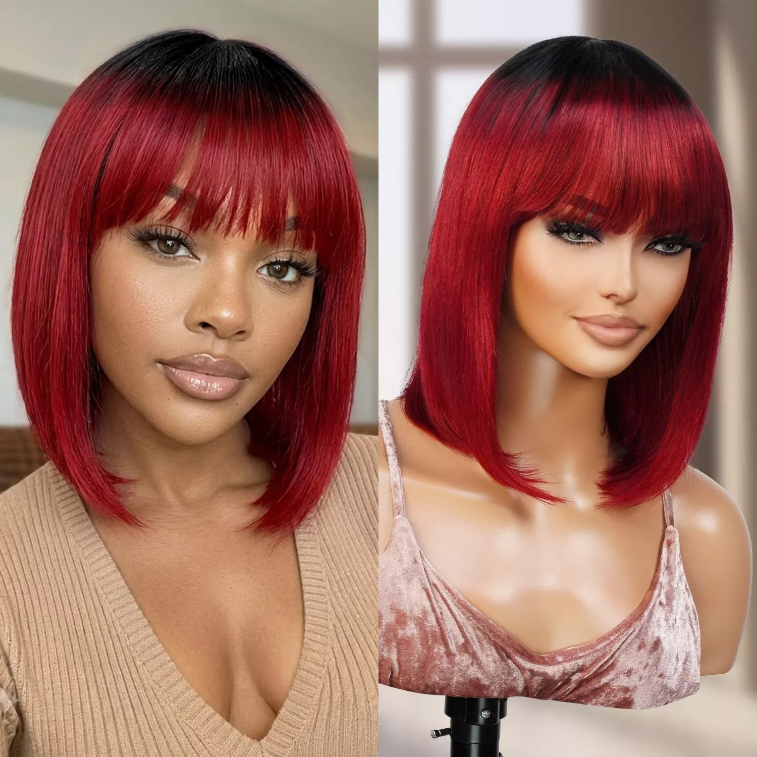 Instant Fab 100% Human Hair Wig Spinel