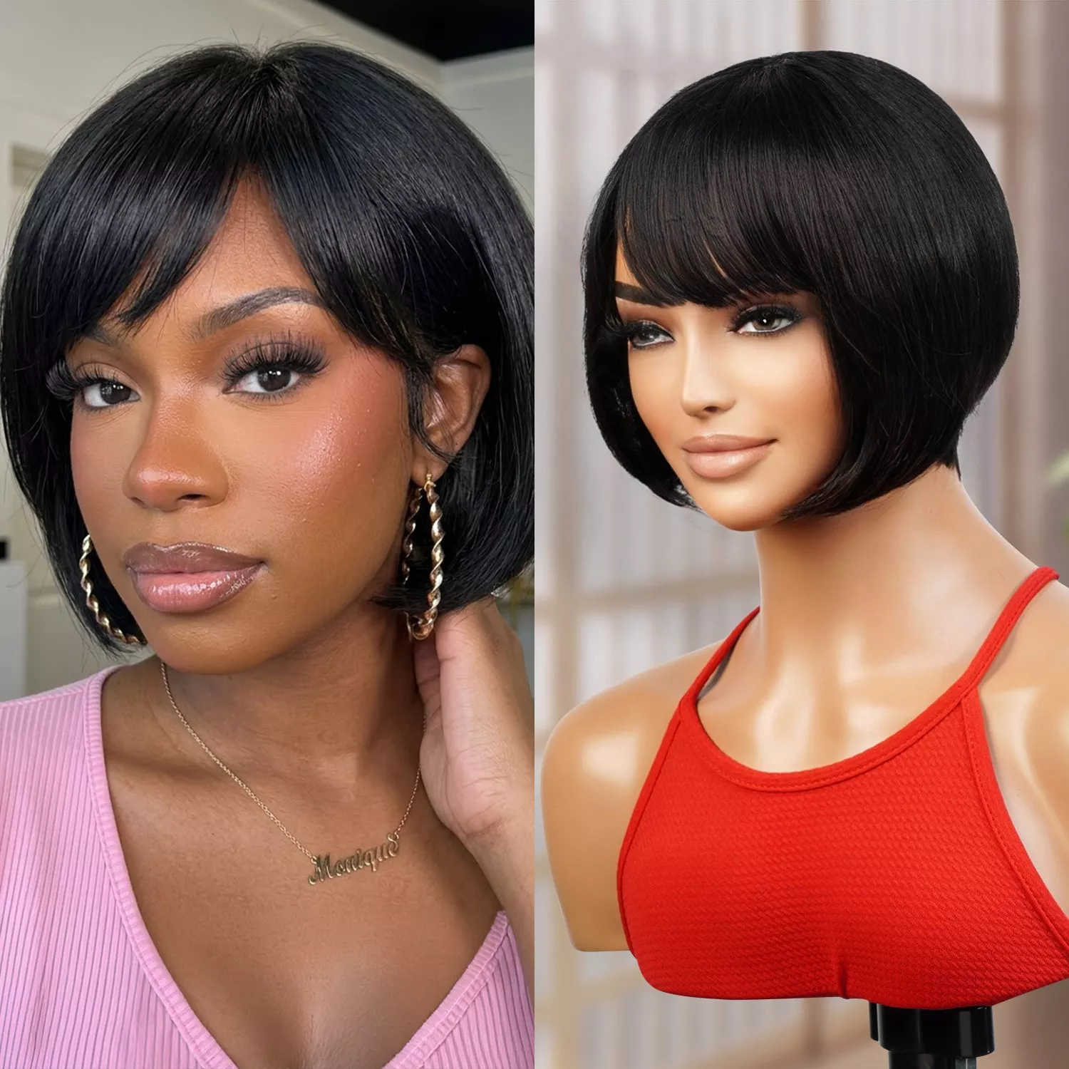 Instant Fab 100% Human Hair Wig Tourmaline